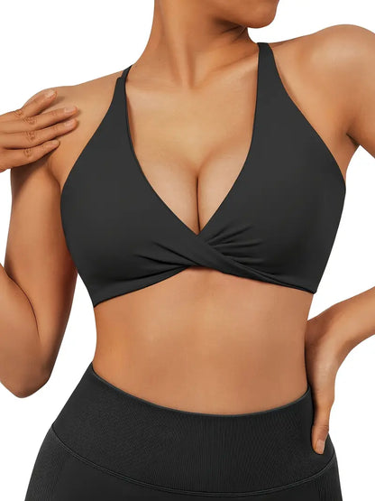 Woman's V-neck Sports Bra