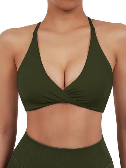 Woman's V-neck Sports Bra