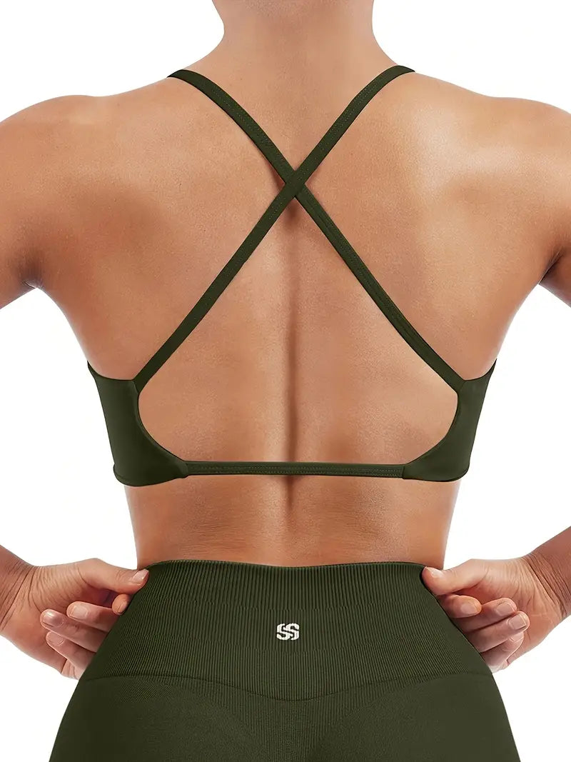 Woman's V-neck Sports Bra