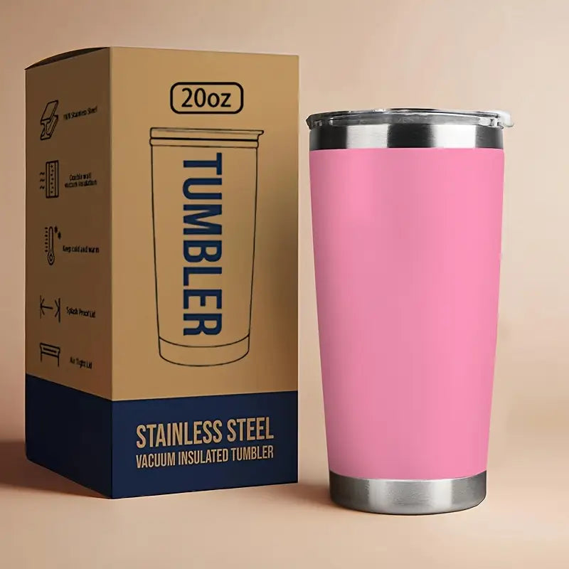 20oz Stainless Steel Tumbler with Lid