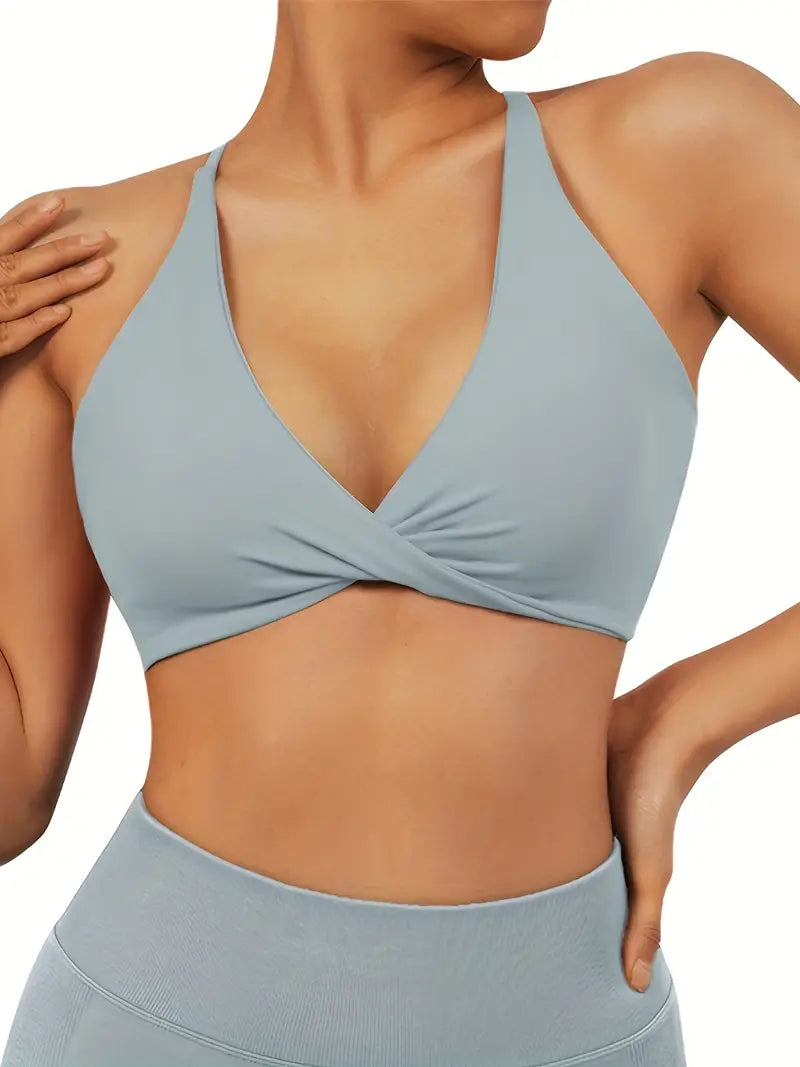 Woman's V-neck Sports Bra