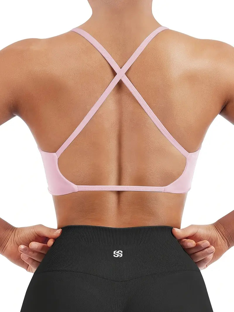 Woman's V-neck Sports Bra