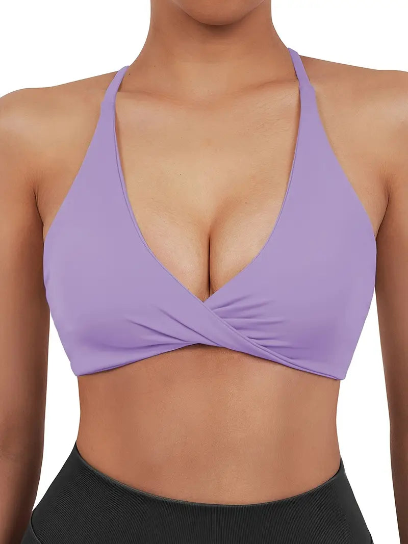 Woman's V-neck Sports Bra