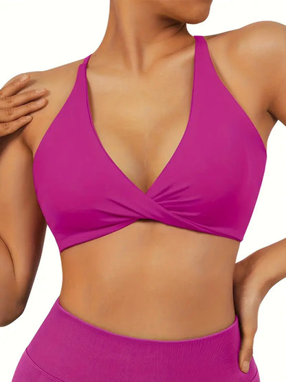 Woman's V-neck Sports Bra