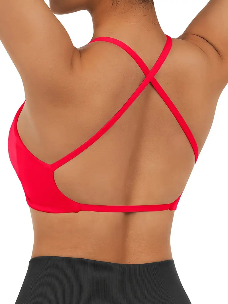 Woman's V-neck Sports Bra