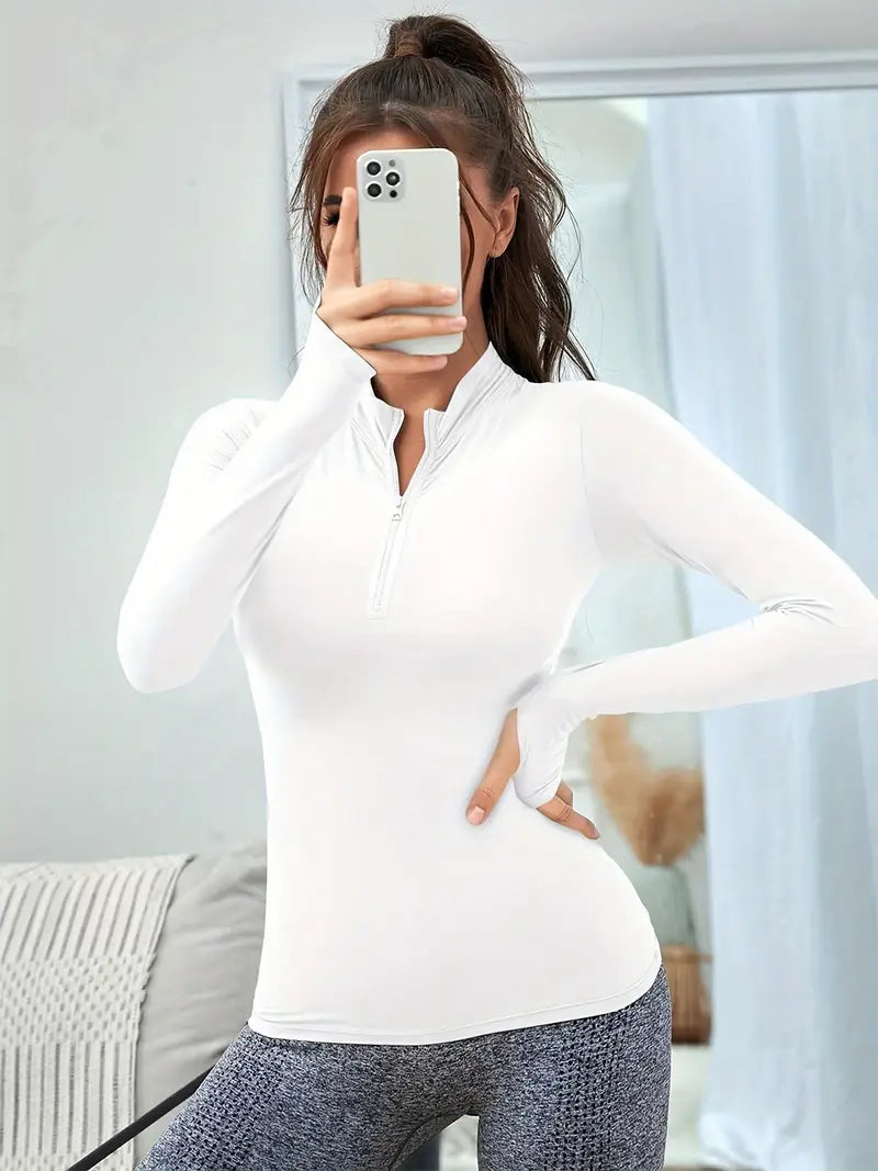 Woman's Long Sleeve Tight Fit Gym Shirt