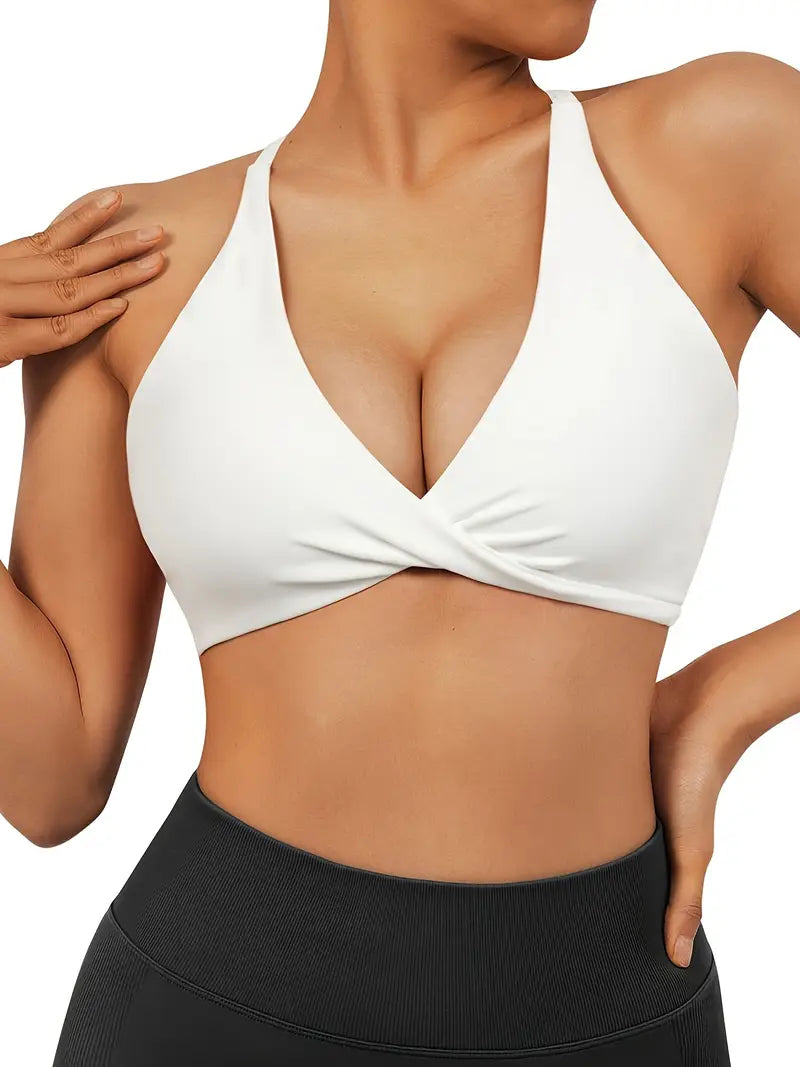 Woman's V-neck Sports Bra